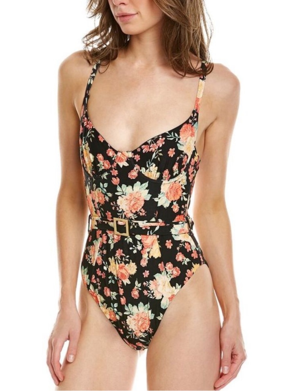 NWOT Onia x WeWoreWhat Floral Underwire One-Piece Swimsuit